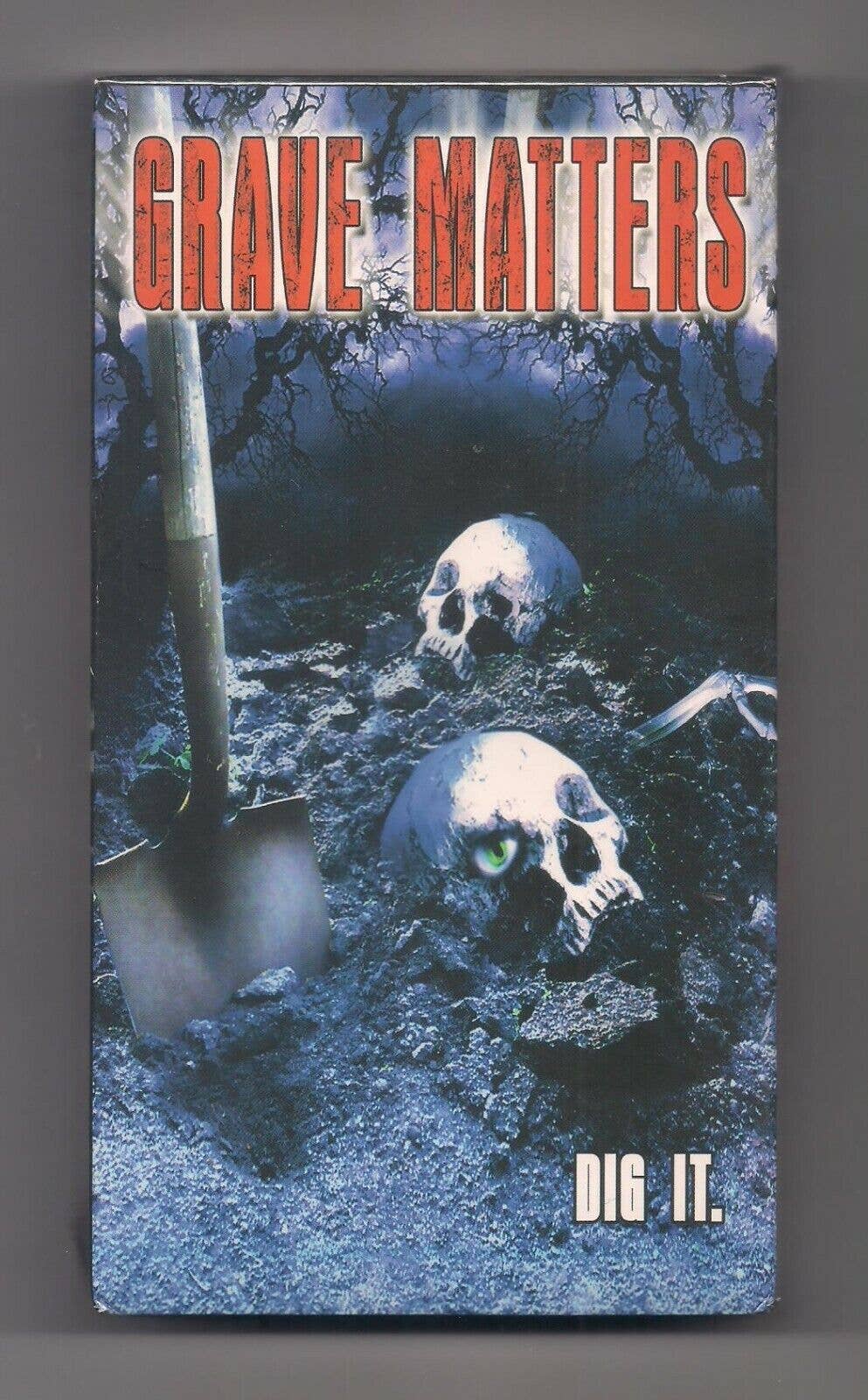 Real Retro - Wholesale Music Accessory - GRAVE MATTERS Sealed Movie VHS Tape0