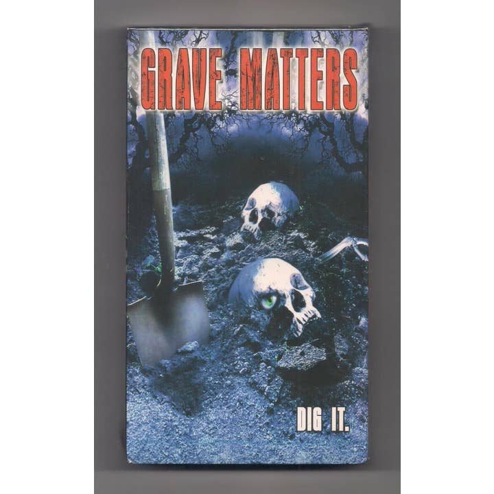 Real Retro - Wholesale Music Accessory - GRAVE MATTERS Sealed Movie VHS Tape