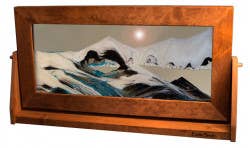 Exotic Sands, Inc. - Vente Décorations de table - Tableaux de sable mouvant en bois d'aulne (traditionnel)3