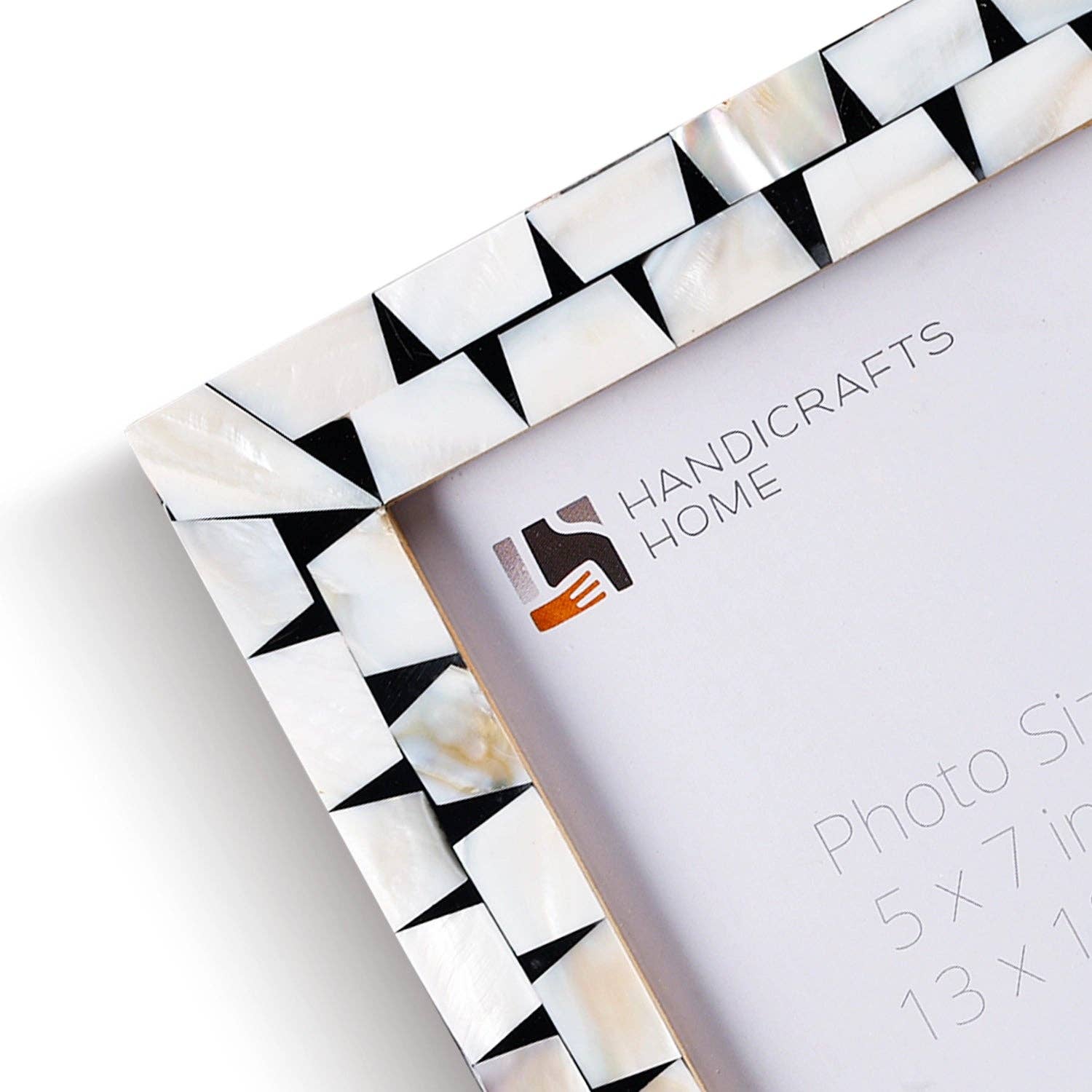 Handicrafts Home - Venta al por mayor Marcos de fotos - Marco de fotos nacarado destello nácar, 3 tamaños5