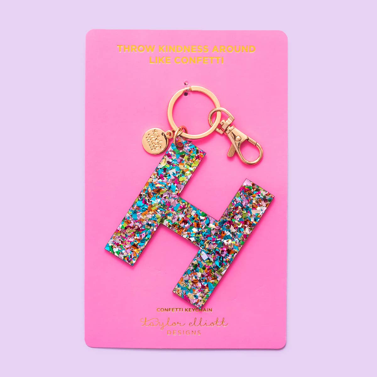 Taylor Elliott Designs - Wholesale Keychain - Women's - *SOME LETTERS ON SALE* Keychain - Confetti Letters - Single8