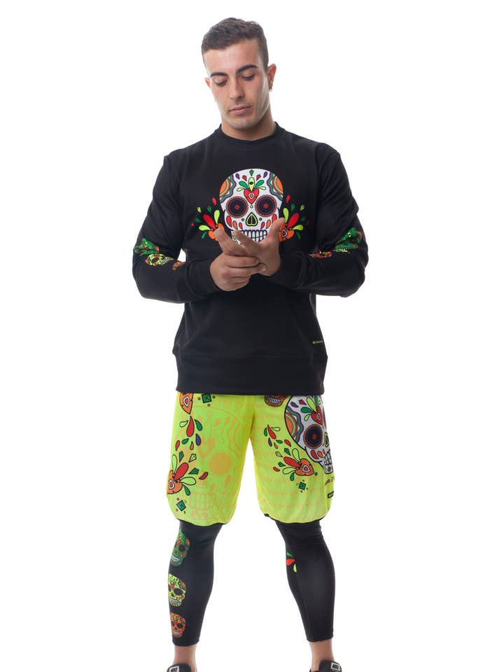 Fitness-Sweatshirt mit Rundhalsausschnitt - MUERTOS für den Großhandel von Fishirt