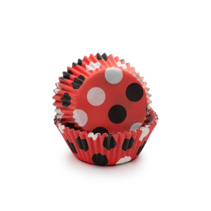 Fox Run Brands - Wholesale Cupcake/Muffin Liner - Fox Run Red with Black Polka Dot Cupcake Liners, 50 Count1
