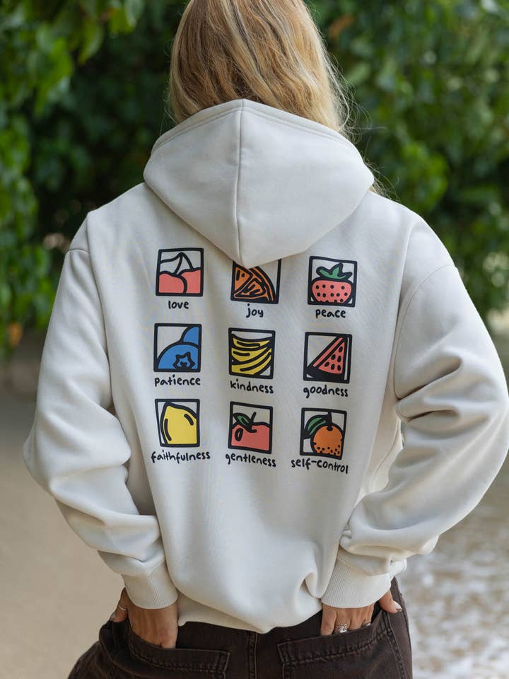 Frugt af Ånden Gavekurv Unisex Hættetrøje for engroshandel hos Elevated Faith