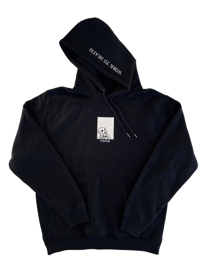 Work To Death - Heavyweight Hoodie for wholesale by Vardagen
