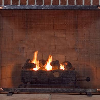 fireplace screen forged for wholesale by Ponytracks metal art