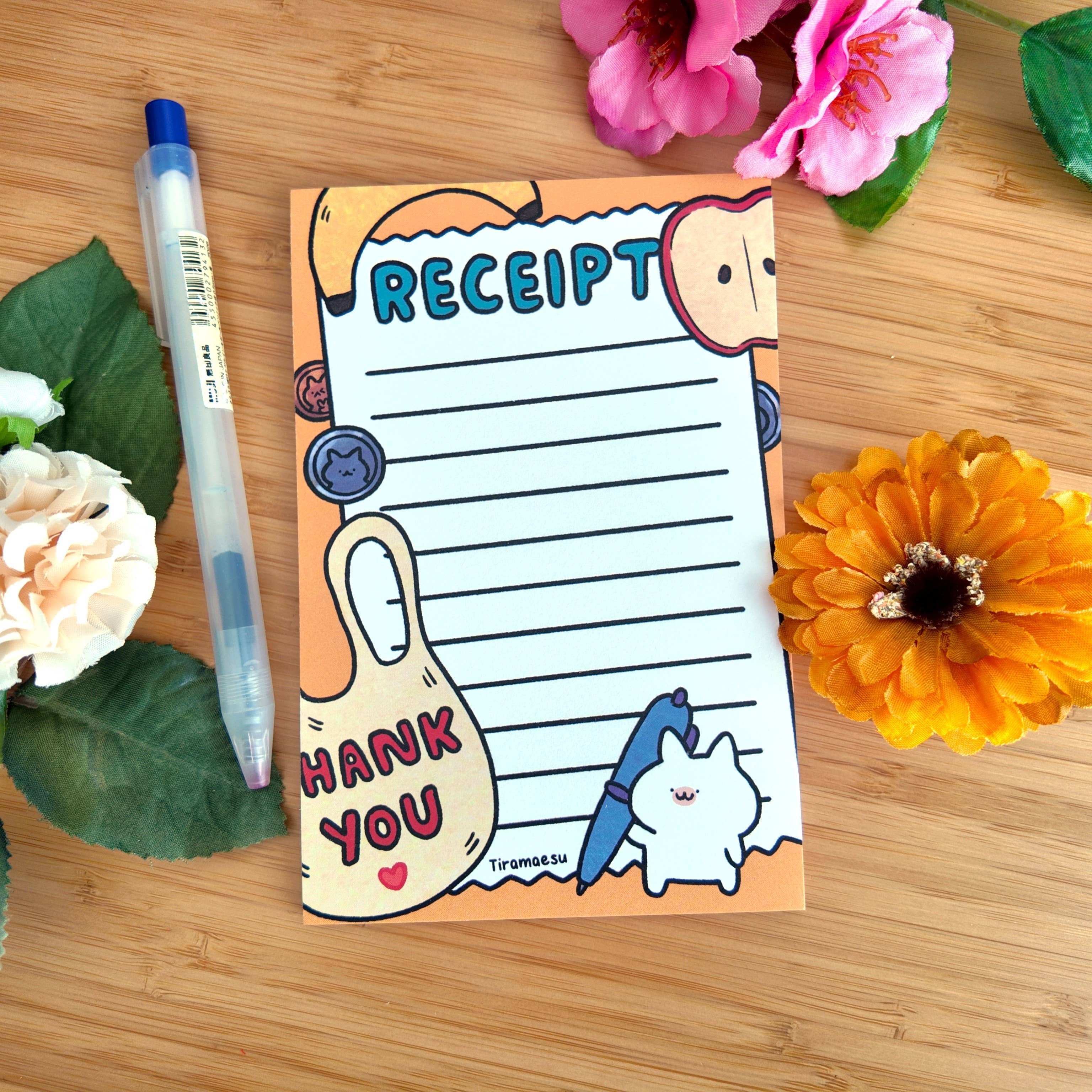 Receipt Notepad for wholesale by Tiramaesu
