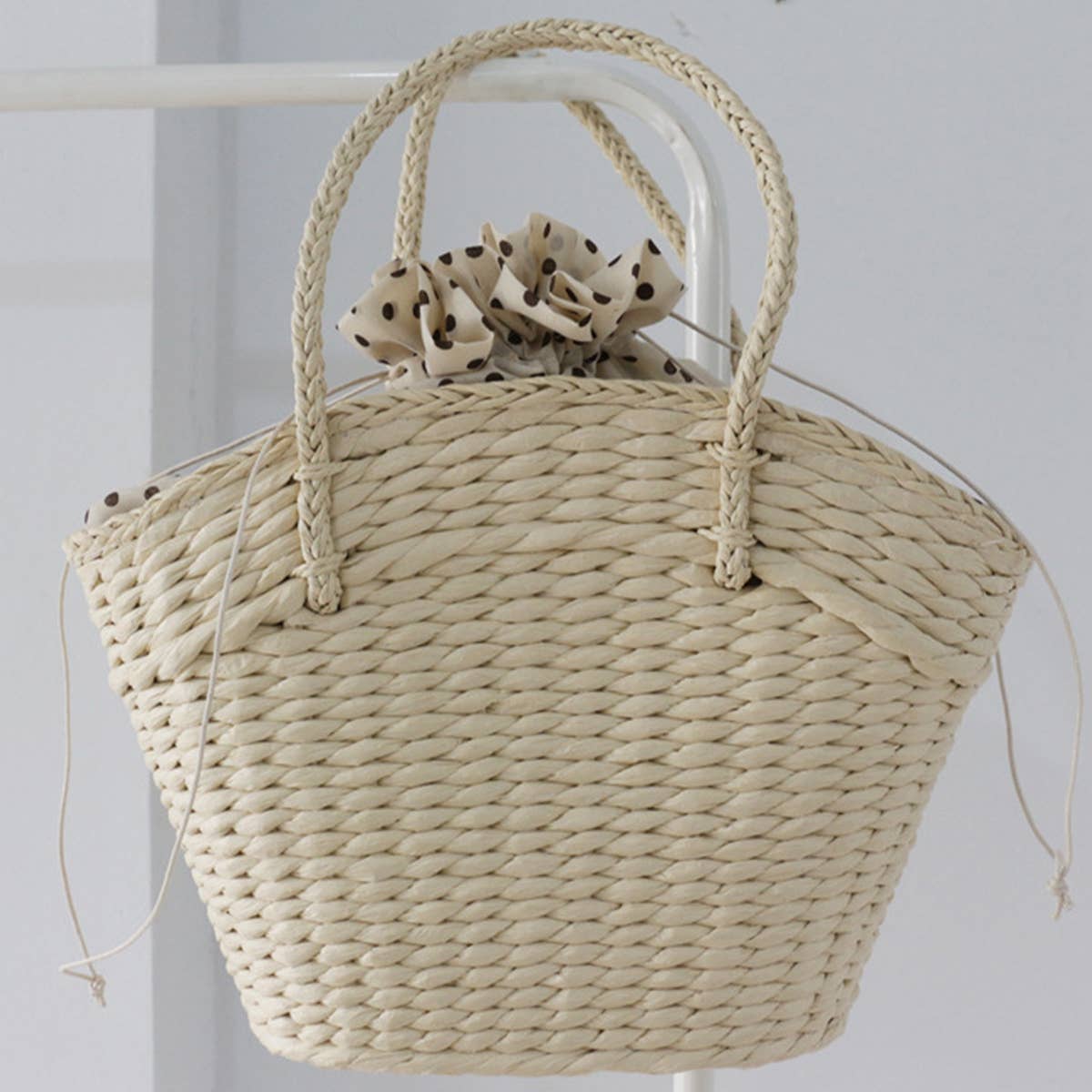 ACCITY - Wholesale Beach Bag - SUMMER WOVEN CASUAL STRAW TOTE BAG_CWAB08052