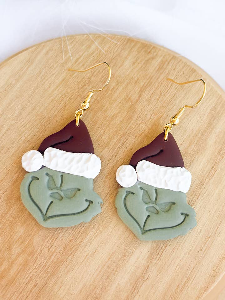 Christmas Polymer Clay Earrings for wholesale by The Modern Iris