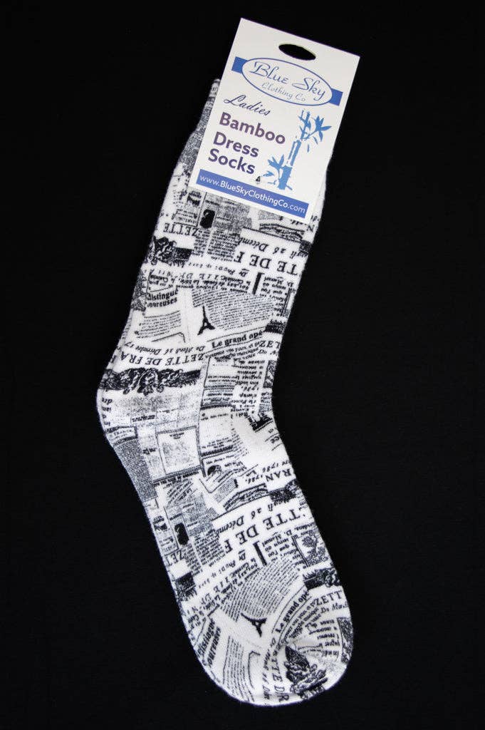 Blue Sky Clothing Co LLC – wholesale Socks – Women's – Ladies Bamboo Dress Socks, Assorted Prints12