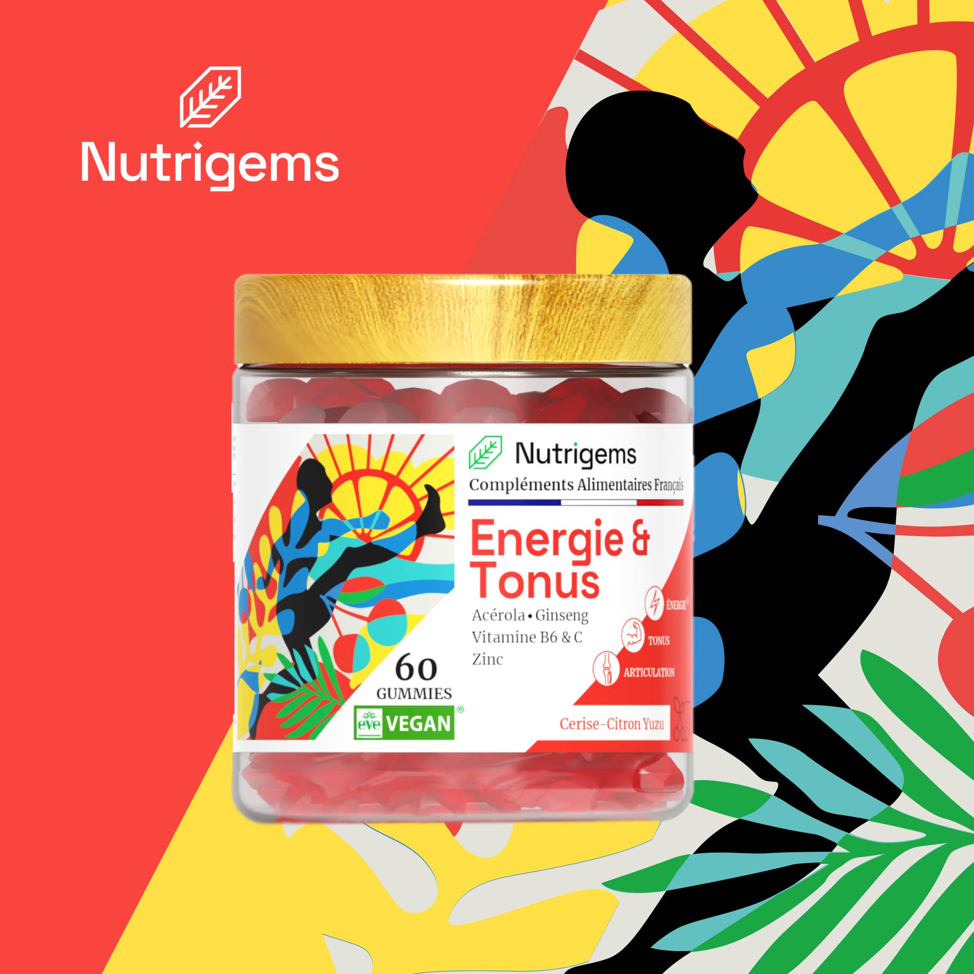 Nutrigems – Engroshandel Kosttilskud og vitaminer – Nutrigems Energy & Tonus Gummies til energi, toning og ledbeskyttelse8