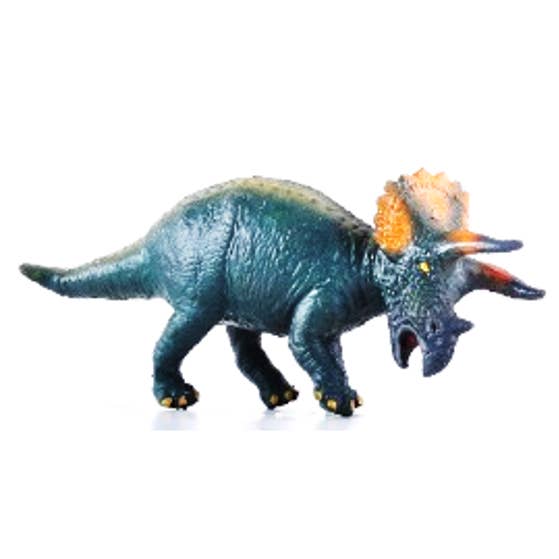 Triceratops Green & Orange M for wholesale by GREEN RUBBER TOY EXPORTS (PVT) LTD
