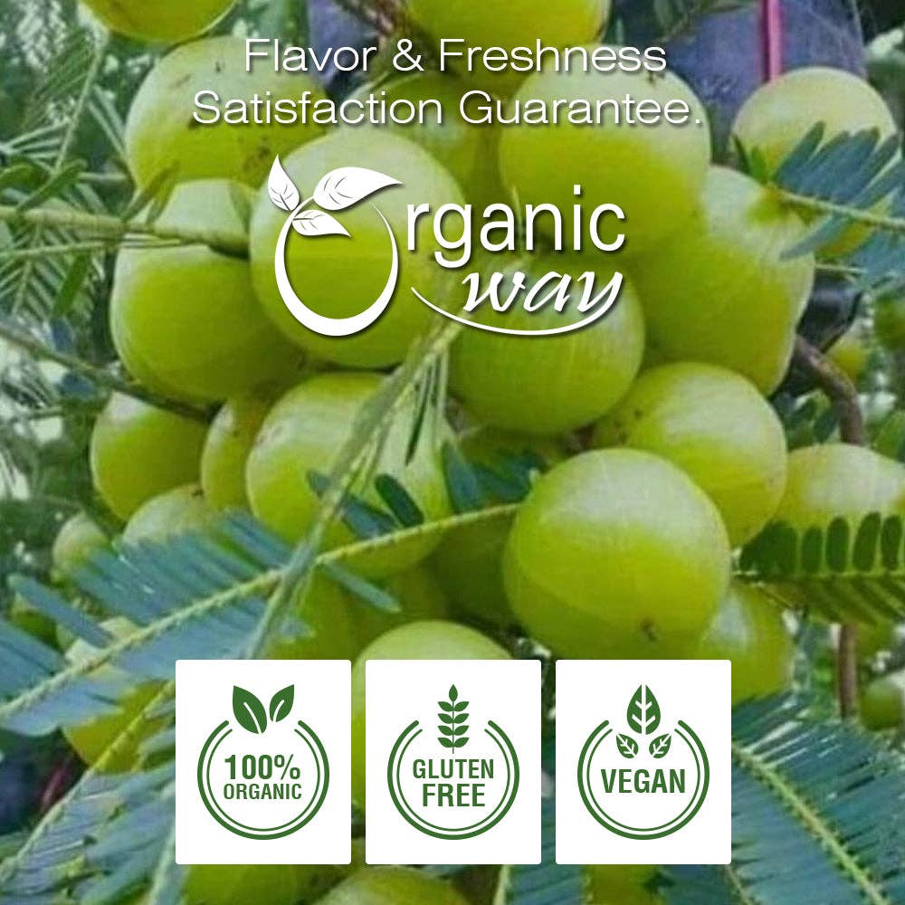 Organic Way LLC - Wholesale Protein/Superfood Powder - Amla/Indian Gooseberry Powder (Phyllanthus emblica) - Kosher Certified | Raw, Vegan, Non GMO & Gluten Free | USDA Certified | Origin - India7