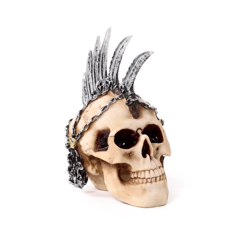 Puckator EU - Wholesale Ornament - Punk Skull with Chains & Blades Mohican0