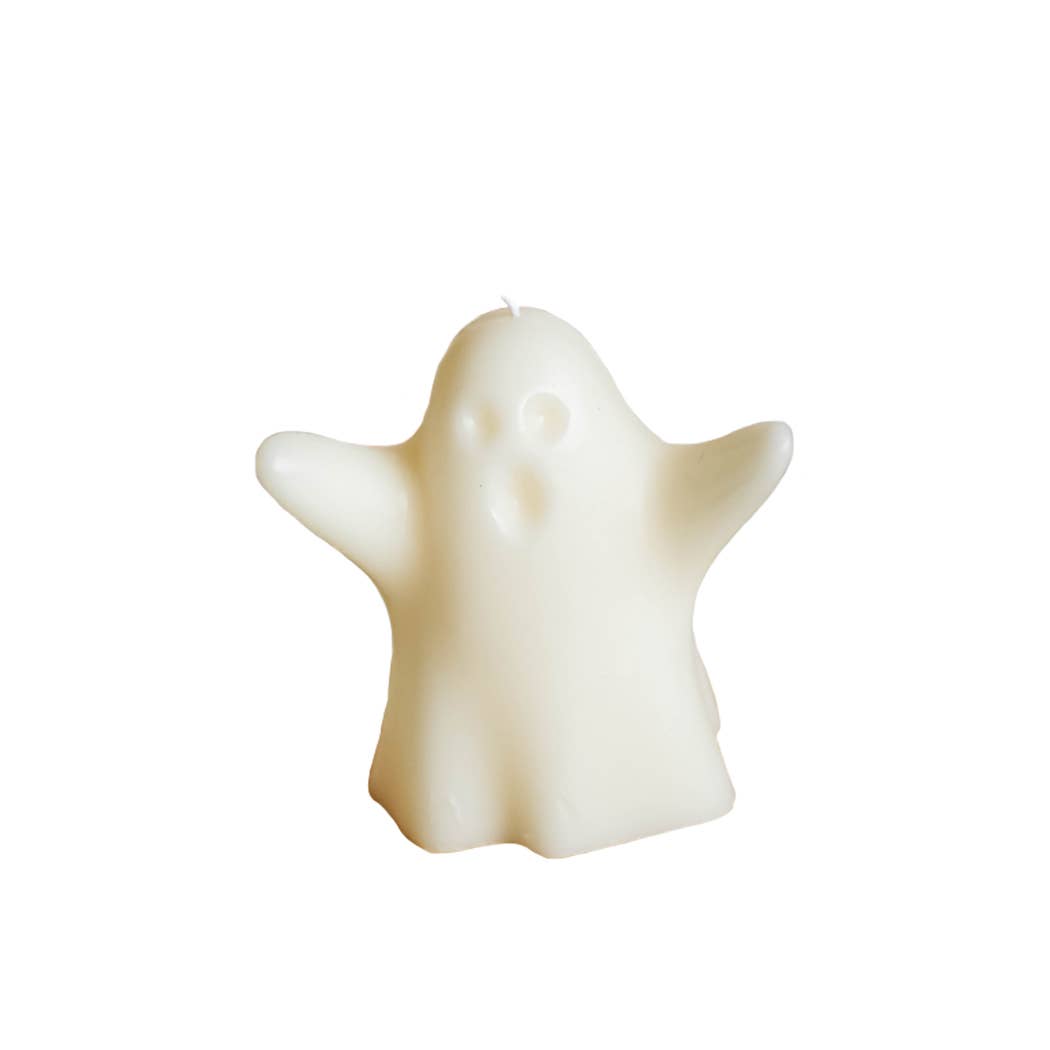 TUTU Home - Wholesale Novelty candle - "Boo" Halloween White Ghost Candles - S1
