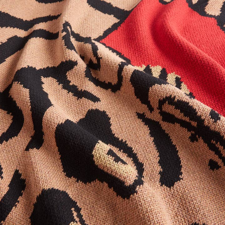 Siren Song - Wholesale Throw Blanket - Tibetan Tiger Cotton Throw Blanket Rosso2