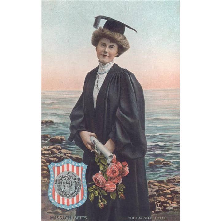 Postal MA-1069 Massachusetts, Bay State Belle por atacado de Found Image Press