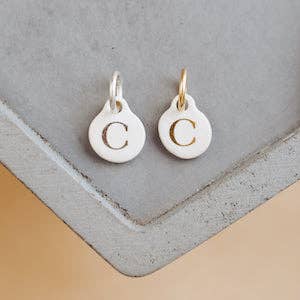 Bel Kai - Wholesale Individual Charm/Pendant - Ceramic Initial Charm29