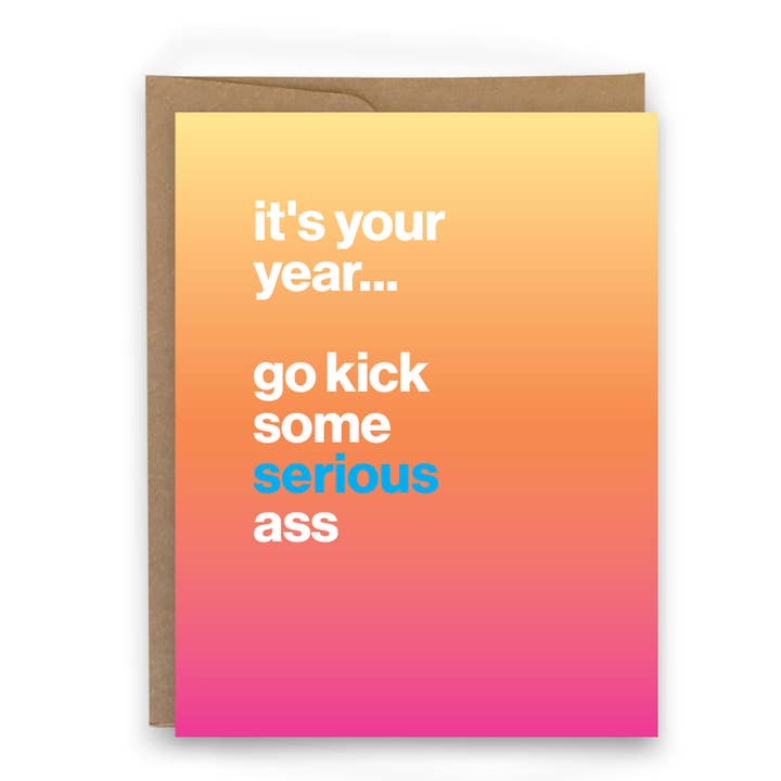 C'est ton année... Déchire tout — Carte pour la vente par sweaty ponytales