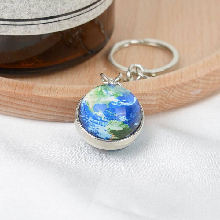 SoapElenGlen - Wholesale Keychain - Unisex - Moon & Earth Keychain, Planets Keychain
