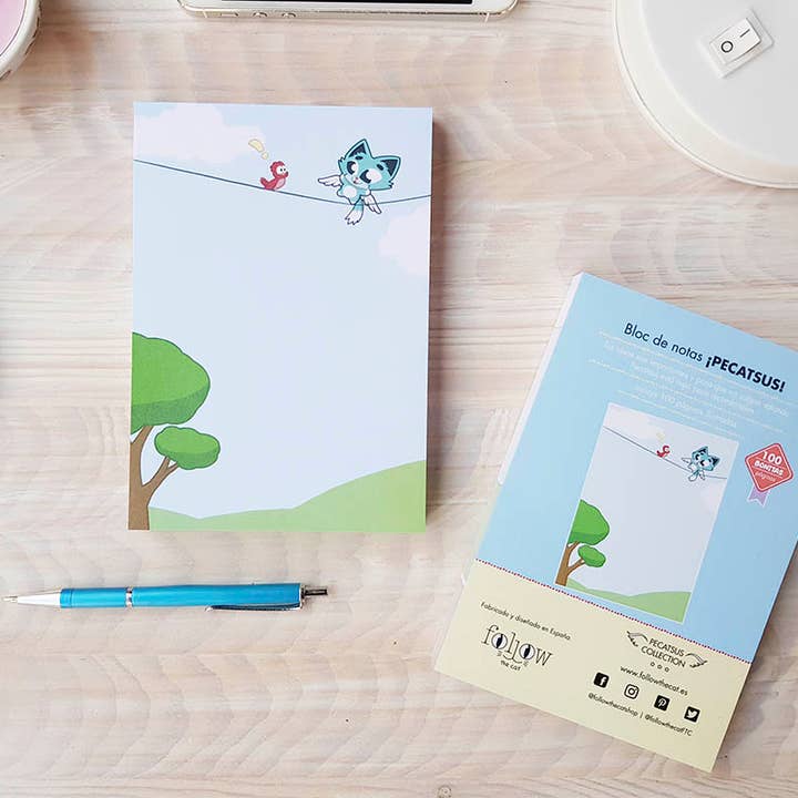 Notepad - Pecatsus "Between Friends" for wholesale by Follow The Cat