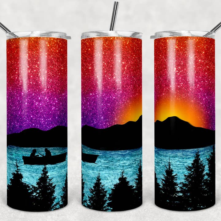 Lake Life Rainbow Ombre med Kano - Engros for engroshandel hos Goalie Mom Designs