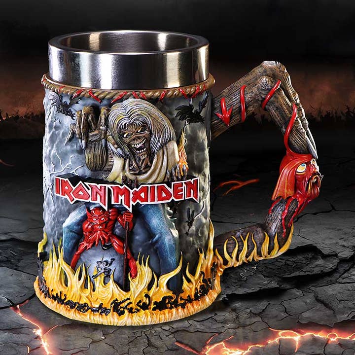 Iron Maiden The Number of the Beast Tankard 16cm for wholesale by WONDER IMPORTS AUSTRALIA