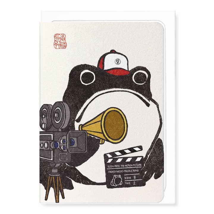 FILM DIRECTOR FROG: Japanese Greeting Card for wholesale by Ezen Trade