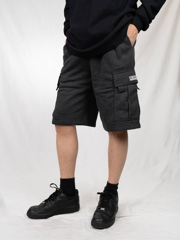 Lime Tree Clothing Inc. - Wholesale Pants – Men's - Men's Heavyweight Fleece Cargo Shorts–Durable & Comfortable5