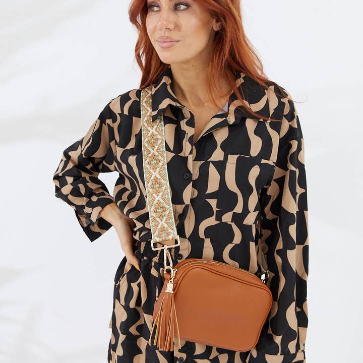 Nakoa The Label - Wholesale Crossbody bag – Women's - Vegan PU Leather Miami Crossbody - Tan3