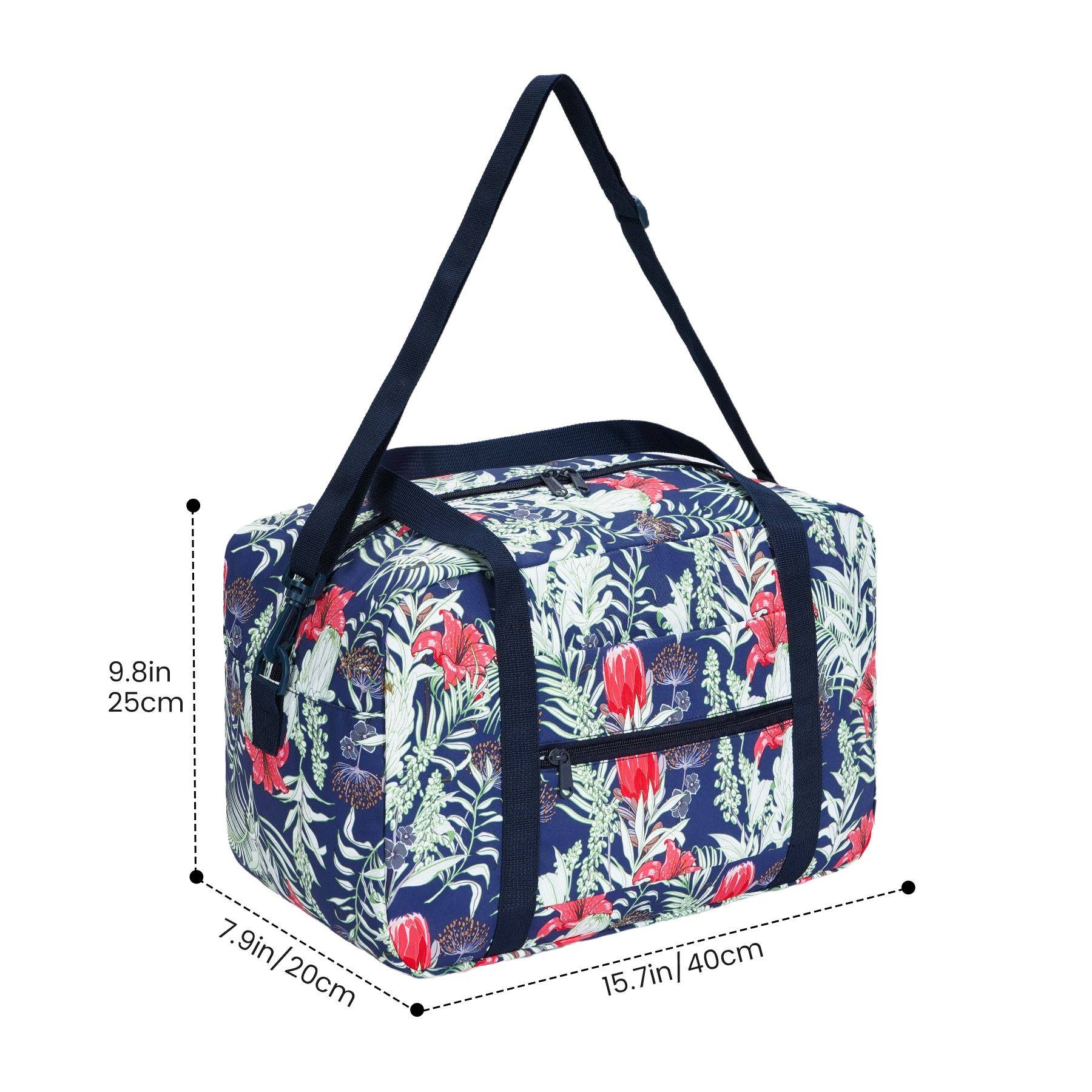 wandf – Saco de viagem - Mulher por atacado – Mala de Viagem Impressa 20L Armazenamento Sob o Assento para Companhias Aéreas52