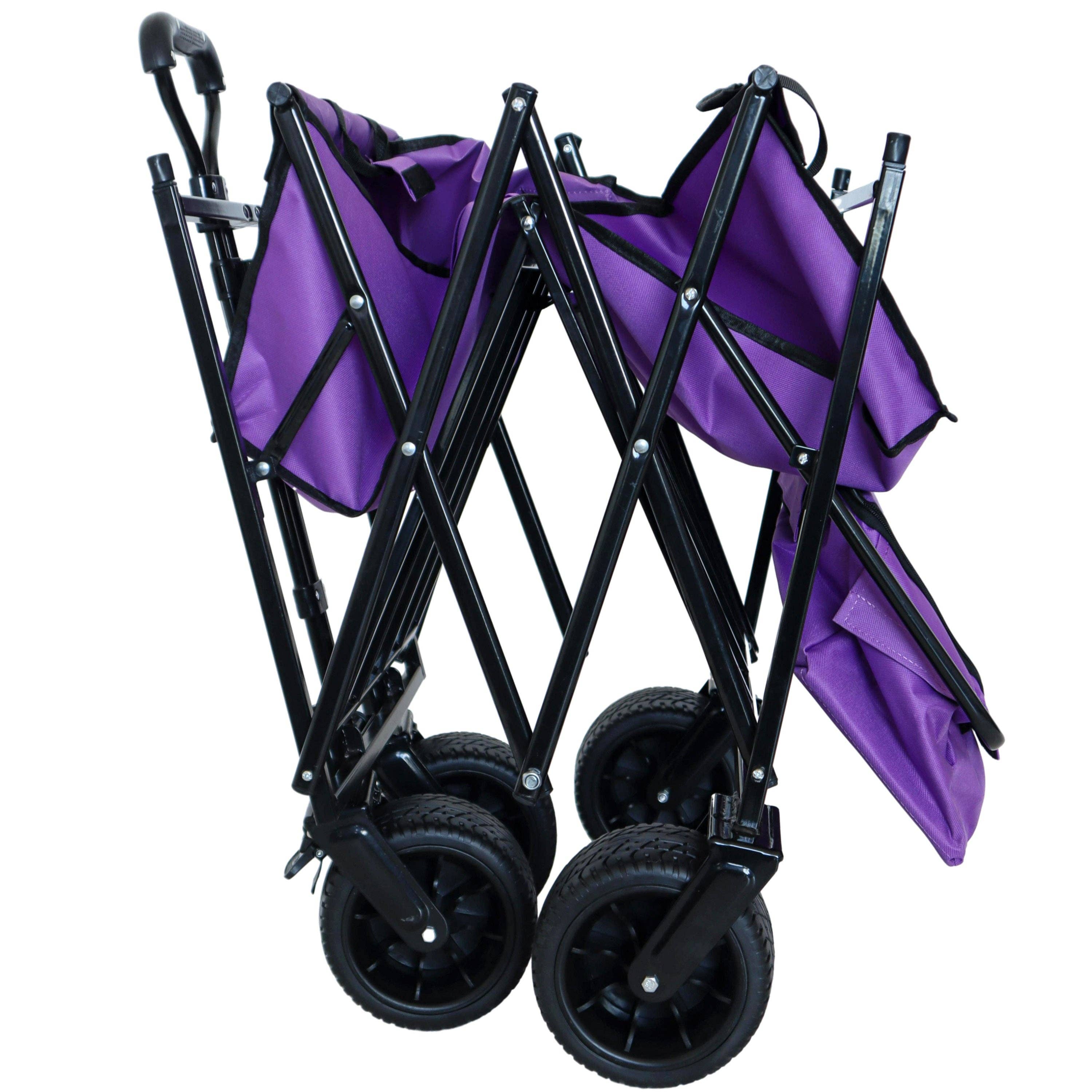 39F Inc. - Wholesale Shopping Cart - 480lbs Foldable Wagon with Canopy & All-Terrain Wheels12