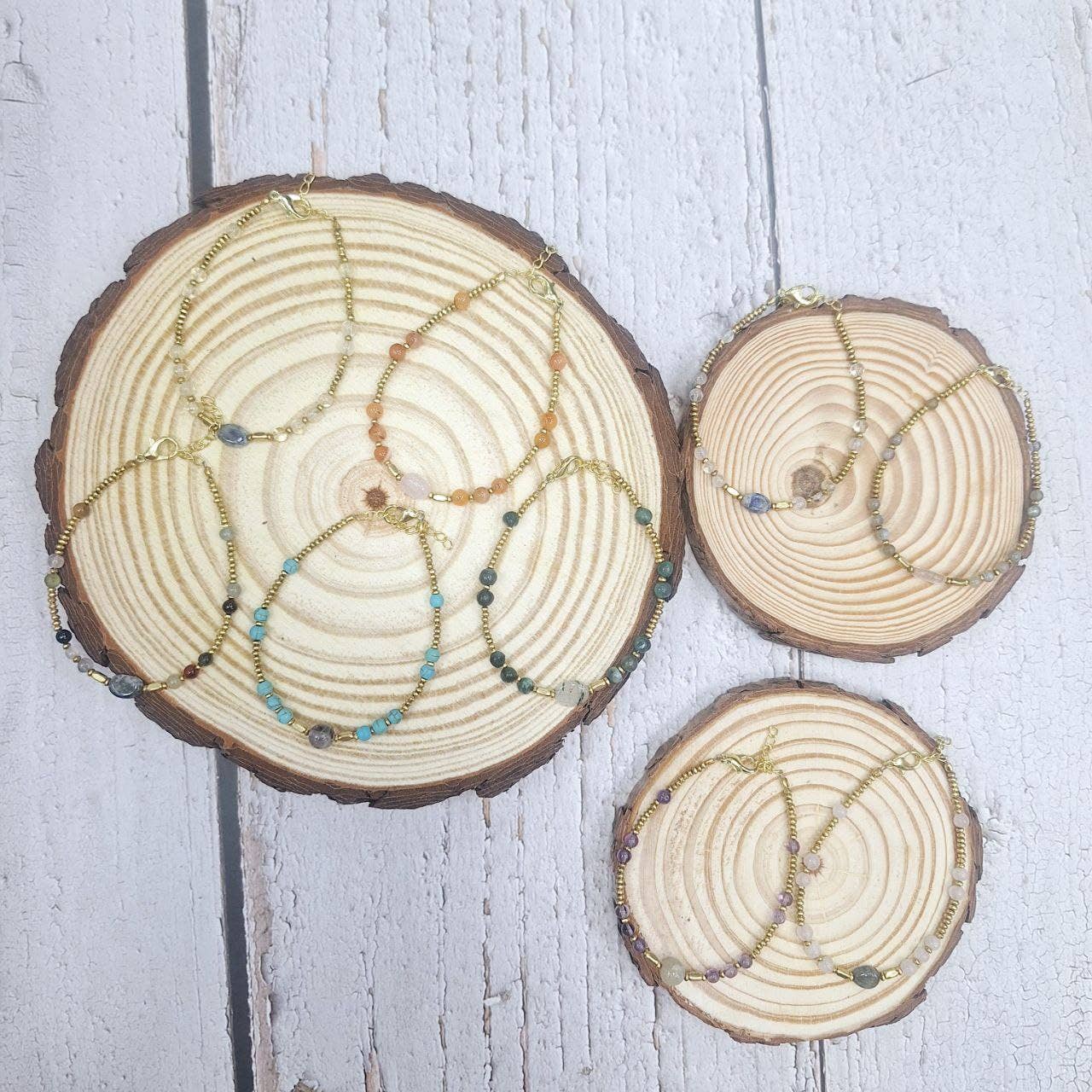 Hecho a mano - Vendita all'ingrosso Bracciale con perline - Bracciale con minerali colorati5