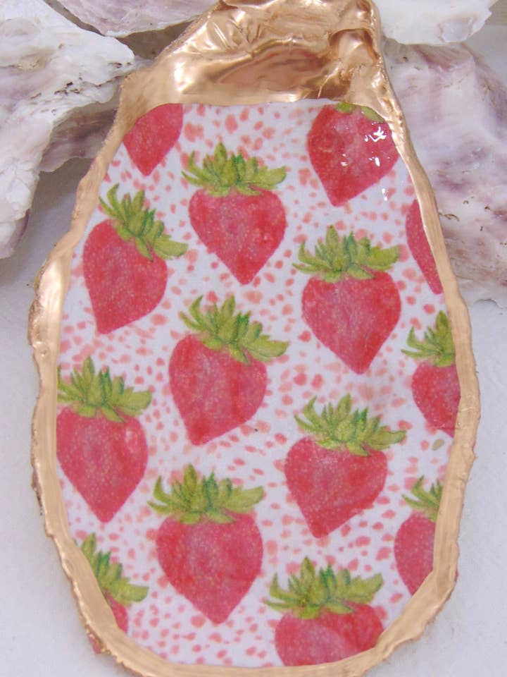 Tazón de joyería de concha de ostra de diseñador para venta al por mayor de Lowcountry Linens