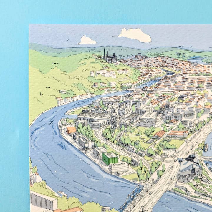 EMILIE ETTORI ILLUSTRATION – wholesale Art print – Panoramic Confluence8