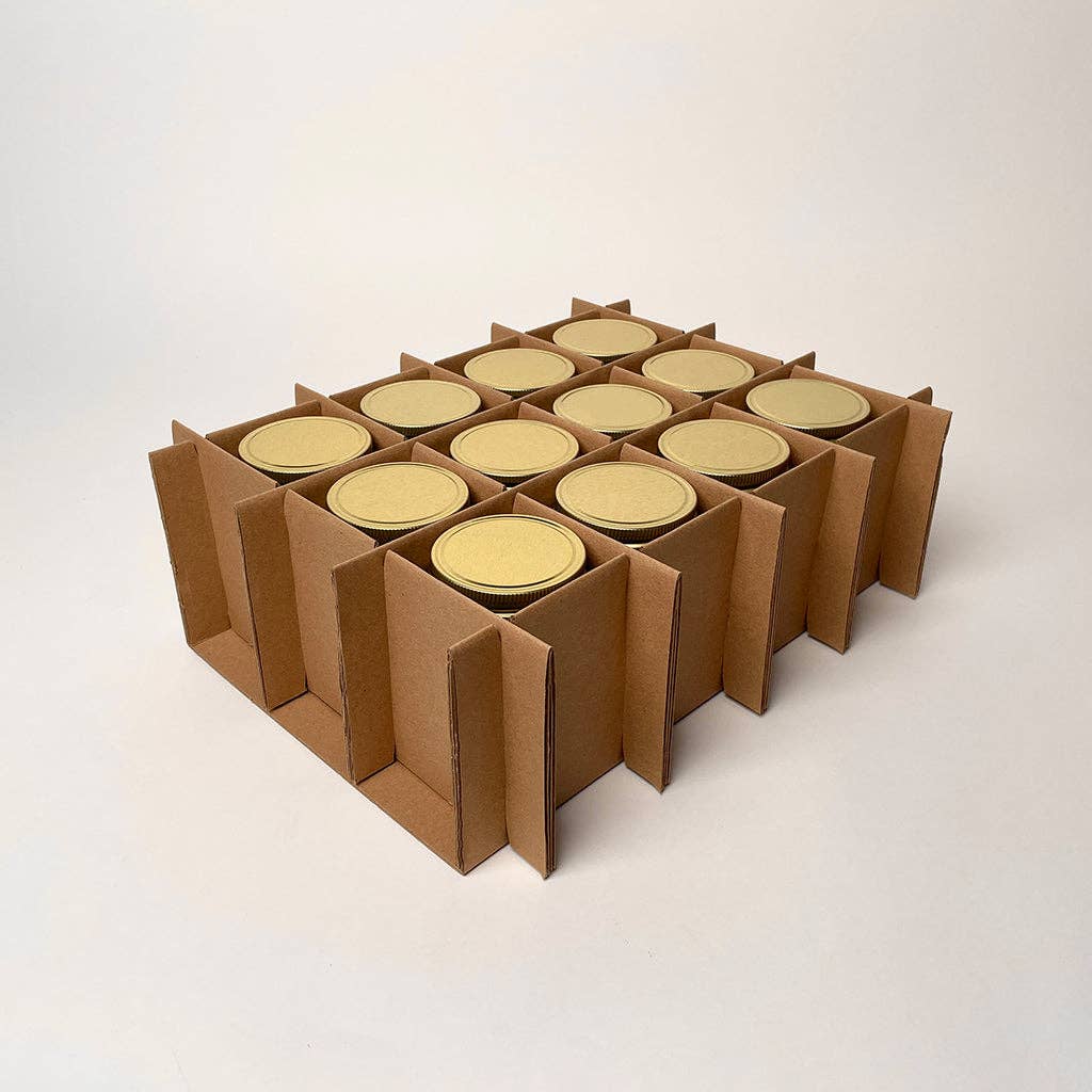 Flush Packaging - Wholesale Gift Box - 12 oz Canning Jar 12-Pack Shipping Box™2