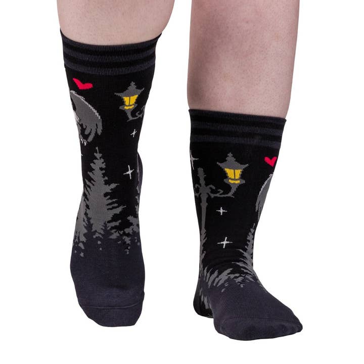 FootClothes LLC - Wholesale Socks - Unisex - Cute Mothman Crew Socks4