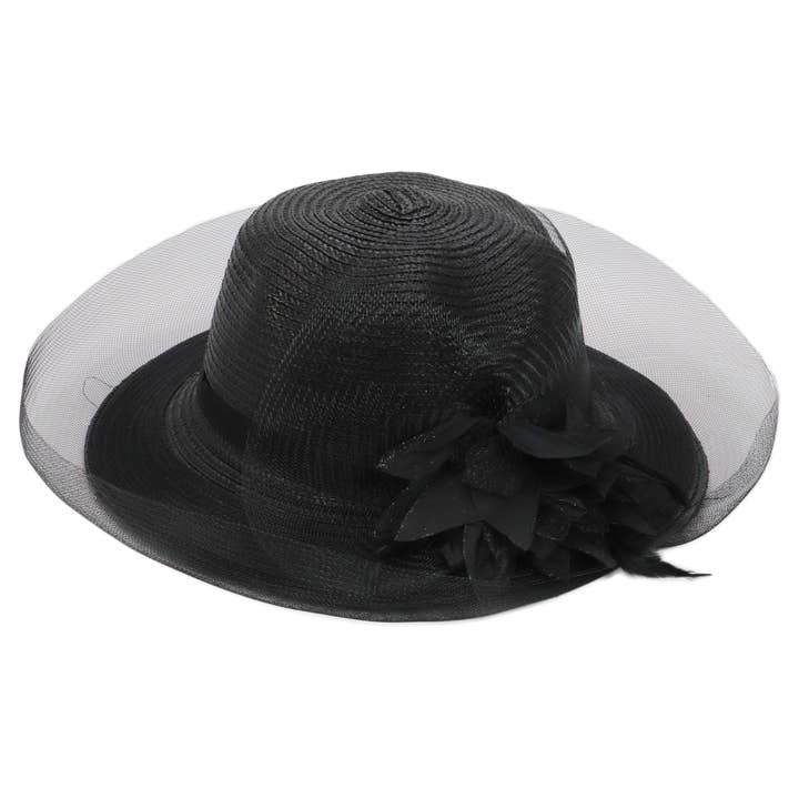 Cap Zone - Wholesale Fascinator Hat - Women's - Organza Fascinator Derby Bucket Sun Hat1