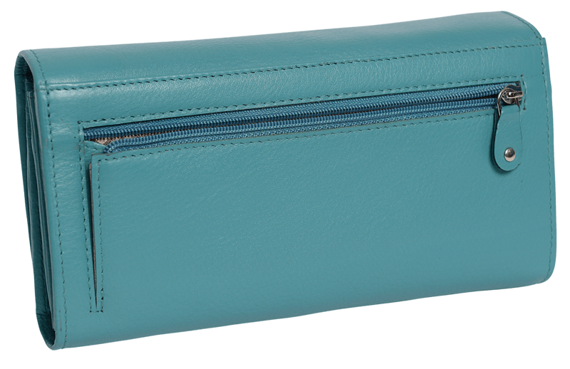 SADDLER - Vente Portefeuille – femme - Grand Portefeuille en Cuir à Sections Multiples "Grace" – Fait Main par Saddler | Protégé RFID & Boîte Cadeau11