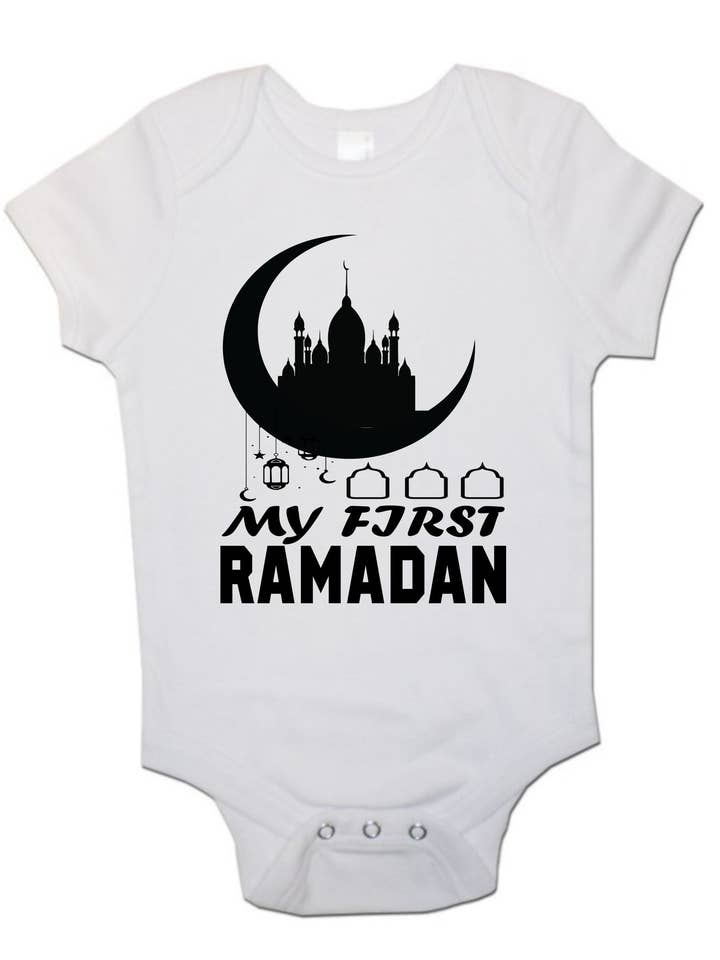 My First Ramadan - Baby Vests Bodysuits for Boys, Girls for wholesale by Little Ratbag