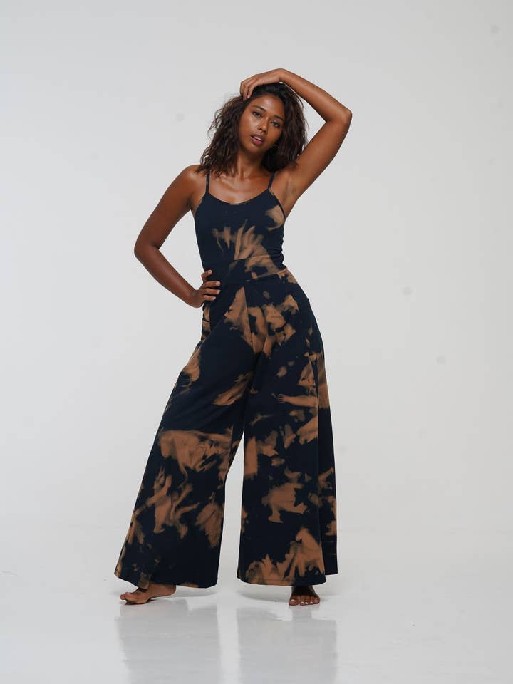 Tuta Asri a gamba larga in lavaggio acido con tasche per la vendita all'ingrosso da parte di Manners London