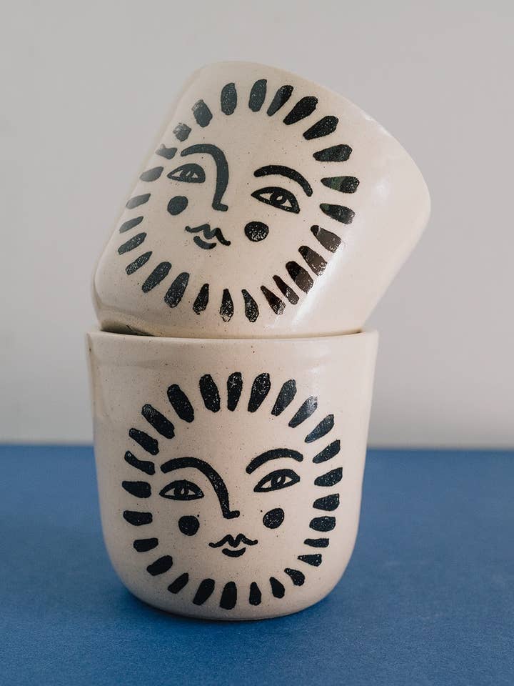 Small Cup | Sun Face for wholesale by In August Company