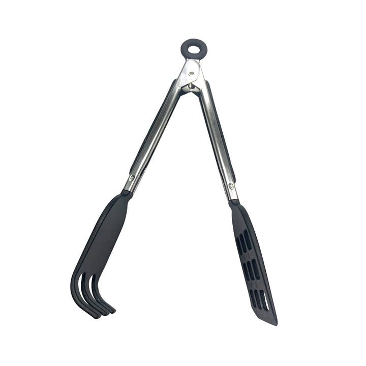 Fox Run Brands - Wholesale Kitchen Tong - Fox Run Black Nylon Waffle Serving Tongs, 8"7