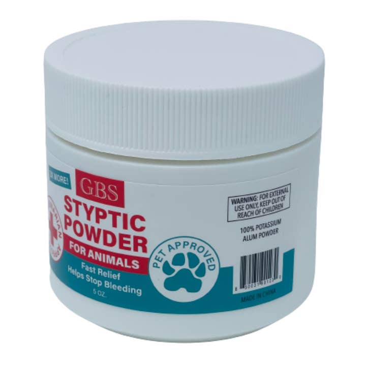 GENTS FINE GROOMING PRODUCTS - Wholesale Pet grooming aid – Dog - GBS Styptic Powder For Animals 5oz Stop Minor Cuts Bleeding5