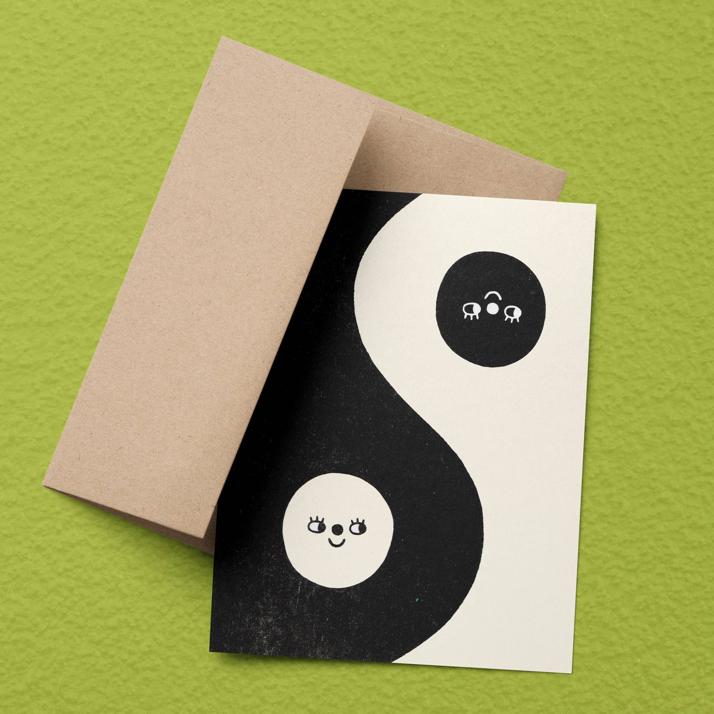Beetle Ink Co. - Wholesale Everyday Greeting Card - Yin Yang Friends Risograph Card6