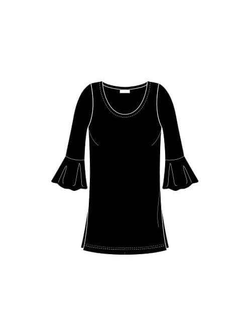 ISABELLA (Flutter Sleeve Tunic) for wholesale by JudyP Apparel