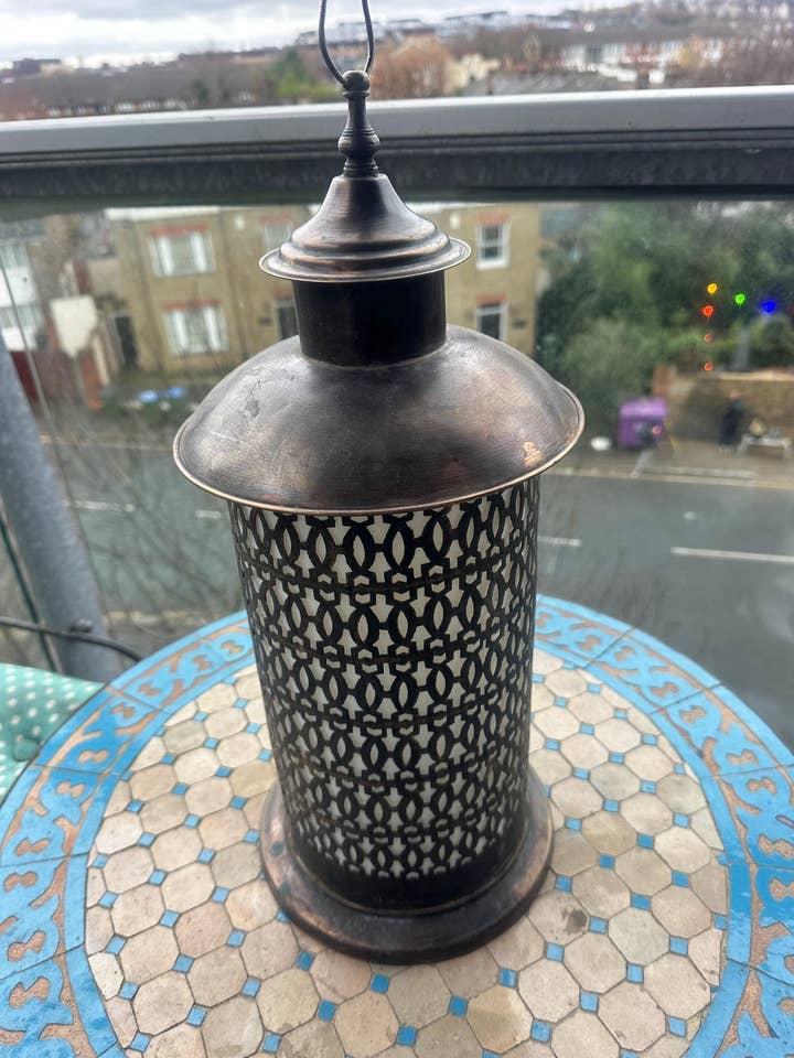 Handgjord marockansk vintage lykta för wholesale av Marrakech Bazaar