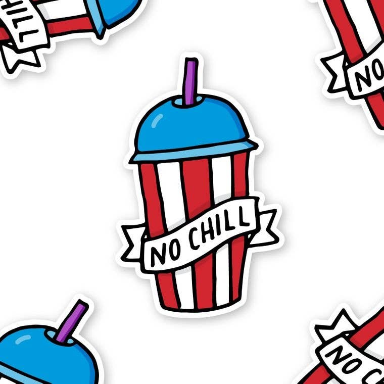 RAD Stickers + Doodads - Vendita all'ingrosso Adesivo - No Chill Icee Slurpee - Adesivo in vinile fustellato2