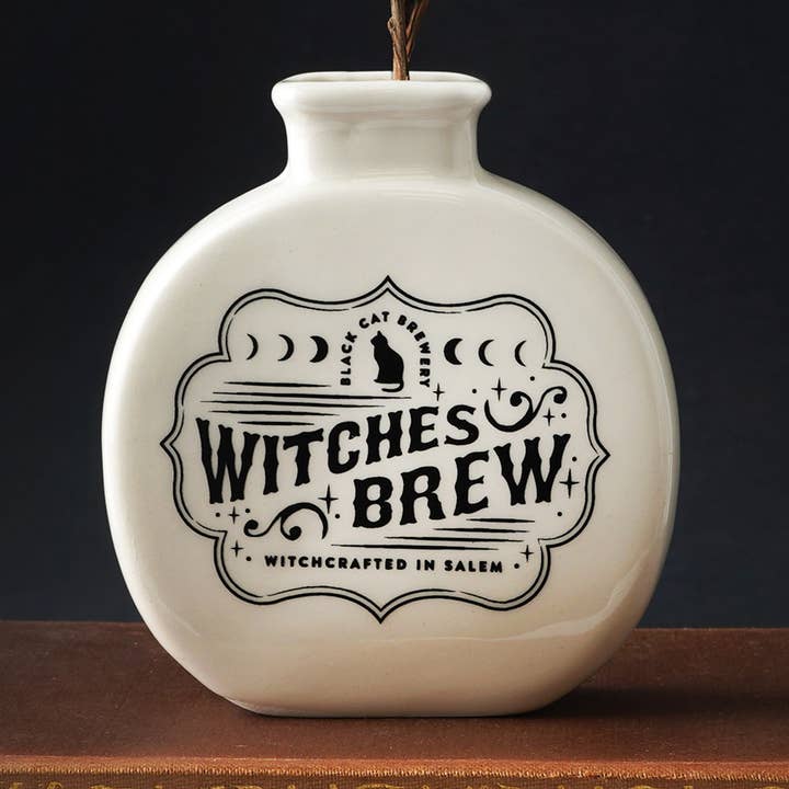 CGB Giftware – Engroshandel Vase – Enchanted Emporium 'Witches Brew' hvid keramisk knoppurvase0