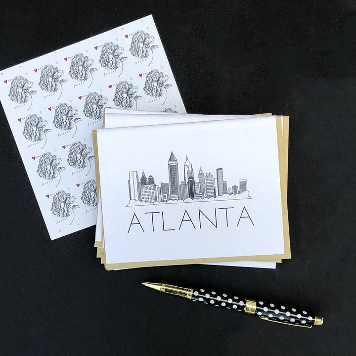 BLANCO KAART „ATLANTA SKYLINE” voor wholesale door LO in LONDON®